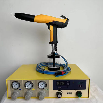 Máquina de pulverização de pó metálico eletrostático de revestimento a vácuo HXC-600A para substrato de aço