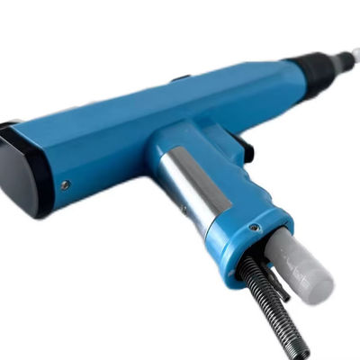 Pistola de revestimento de pó eletrostático de adsorção por vácuo de laboratório manual portátil
