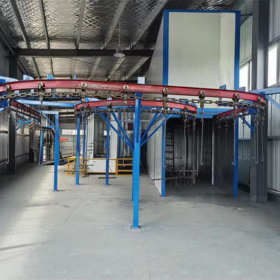 Máquina automática de revestimento em pó de trabalho pesado resistente a arranhões de resíduos reduzidos