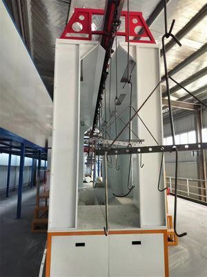 Linha de revestimento em pó horizontal não-padrão para substratos de aço, peso 10000 kg