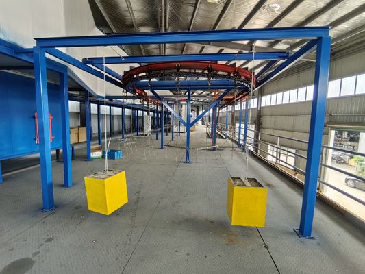 Linha de pintura de revestimento em pó personalizada de alta precisão para revestimento de substrato de aço