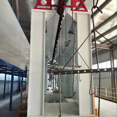 Linha de revestimento em pó de metais em grande escala Peças de tear Sistema automático de revestimento em pó