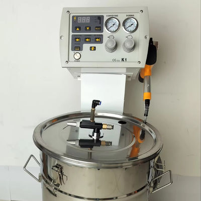 Equipamento de pulverização eletrostática manual HXC-KI com rolos para substrato de aço