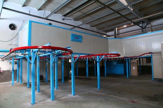1Linha de revestimento automático de pó de aço de.2 mm Sistemas industriais de revestimento de pó de alta velocidade