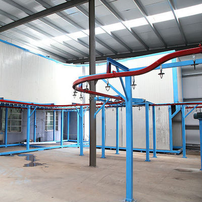 Linha de montagem de pulverização eletrostática de aço Máquina de revestimento industrial de pó de poupança de energia OEM