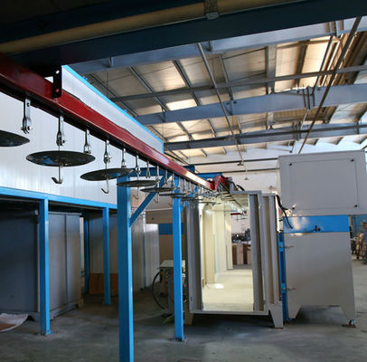 Linha de montagem de pulverização eletrostática de aço Máquina de revestimento industrial de pó de poupança de energia OEM
