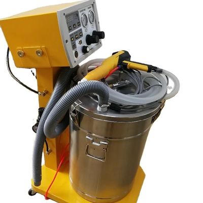 Máquina de pulverização de revestimento de pó eletrostático portátil de aço inoxidável com arma de pintura manual