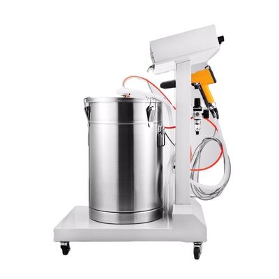 Máquina de revestimento por pó eletrostático para revestimento de superfícies metálicas em instalações de fabrico
