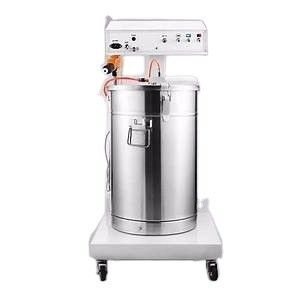 Máquina de revestimento por pó eletrostático para revestimento de superfícies metálicas em instalações de fabrico
