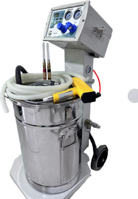 Equipamento de revestimento de pó industrial de 50 W de potência para cabine e forno de eletrofixação automática