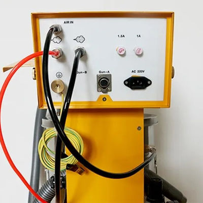 Máquina avançada de revestimento por pó eletrostático para pintura de metais em instalações de fabricação